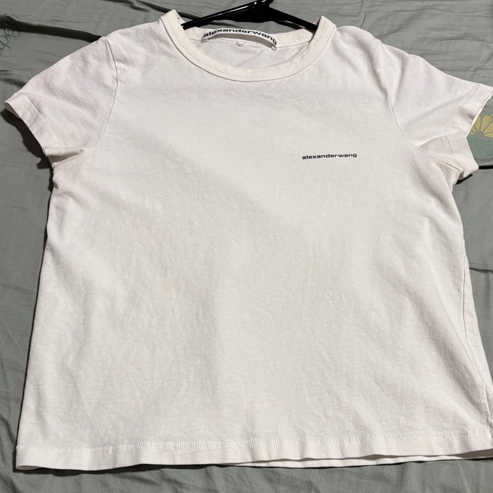 Alexander Wang Off-White Logo Tee